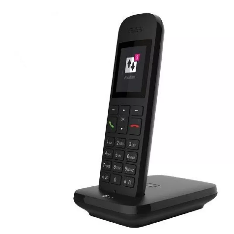 Telekom Sinus 12 draadloze DECT-telefoon met nummerweergave, zwart