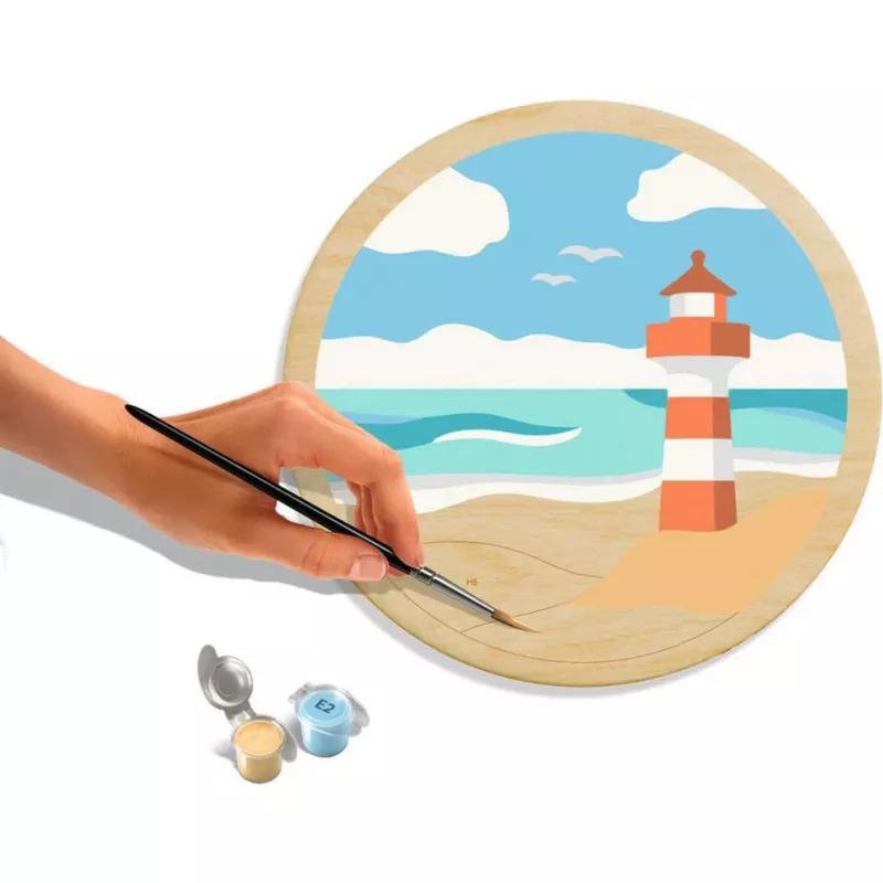 Houten creatieve set Ravensburger CreArt – zeelandschap, model 25924