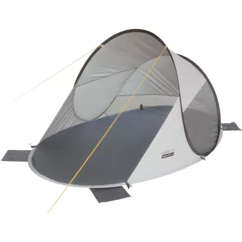 Koepel-/iglotent High Peak Calobra 80 — grijs, 2000×1200×900 mm, polyester bodemzeil, glasvezelstokken