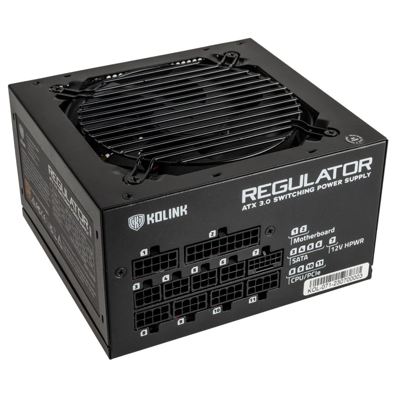 Kolink Regulator 80 PLUS Gold-voeding, ATX 3.0, PCIe 5.0, modulair - 750 Watt