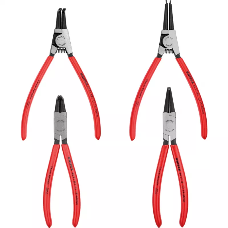 Knipex borgringtangenset 4-delig in rolltas 19-60mm