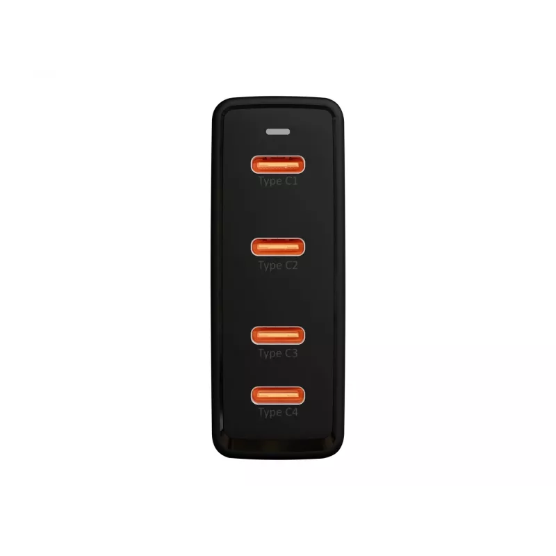 BLOW 4xUSB-C PD 100W GaN wandlader, zwart