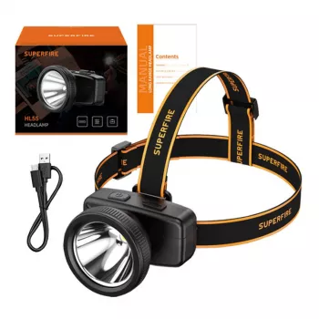 Hoofdlamp Superfire HL55 150 lm USB-C 4 modi