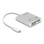 Kaartlezer DeLOCK 91005 USB 3.2 Gen 1 Type-C grijs CF MMC MicroSD