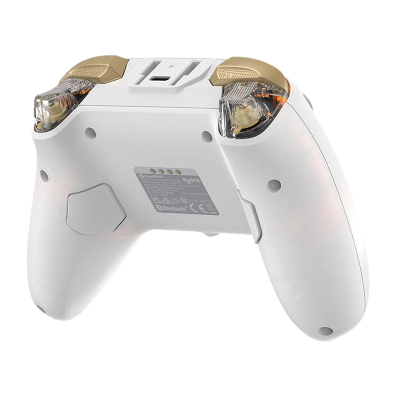 Draadloze controller GameSir Cyclone 2 HRG1001 — Bluetooth, ergonomisch ontwerp, wit