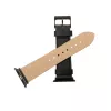Leren band voor Apple Watch FIXED FIXLST-434-BK — zwart, vervangingsband