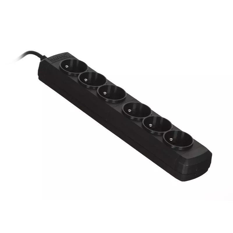 ActiveJet stekkerdoos 6GNU - 3M - C, 6 stopcontacten, type E, 3 m kabel, 10 A, zwart