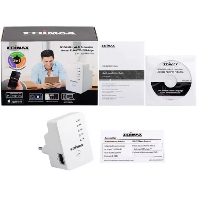 Wi-Fi range extender Edimax EW-7438RPN Mini