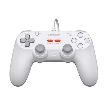 Bedrade gamecontroller GameSir T3 Lite WT wit – ergonomische bedrade controller, compatibel met pc