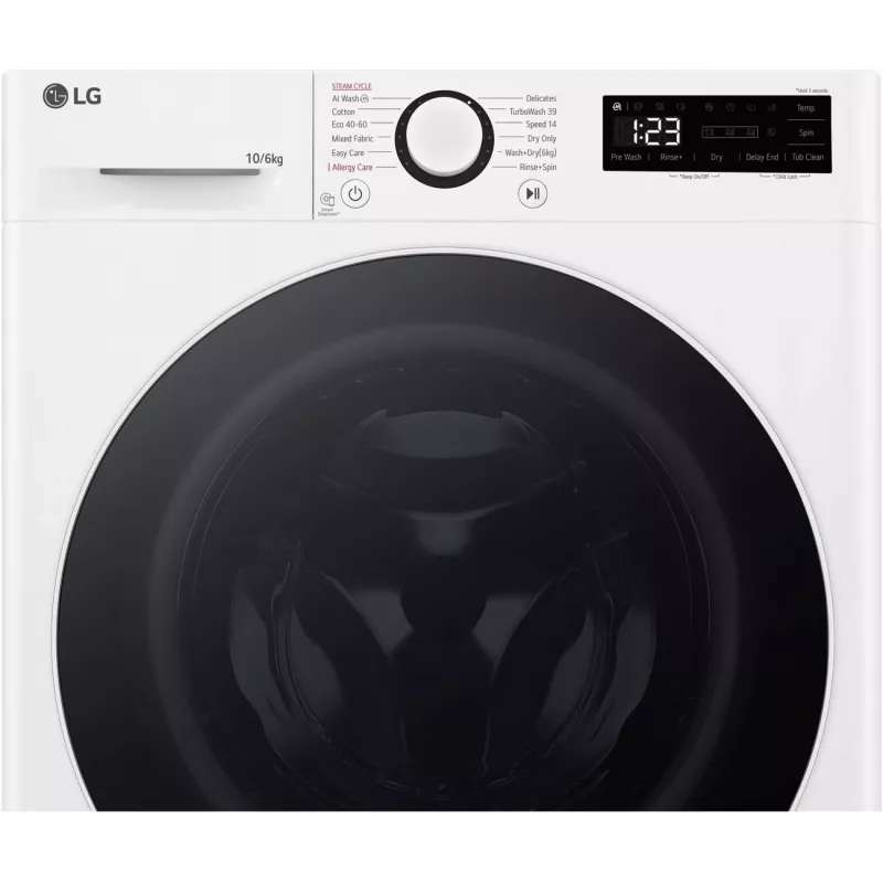 LG F4DR510S0W was-droogcombinatie 10 kg 1400 t/min wit