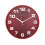 NeXtime klok 3053ro Dash Red, Ø35 cm, wand, rood/zilver