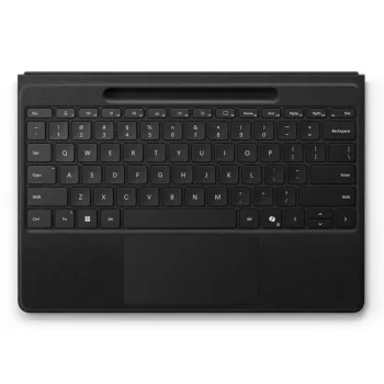 Toetsenbordhoes Microsoft Surface Pro Flex – Duitse layout, Bluetooth, ingebouwde batterij, zwart, compatibel met Surface Pro 11/10/9/8