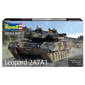 Kunststof model REVELL Leopard 2A7A1 militaire tankbouwpakket (schaal niet aangegeven)