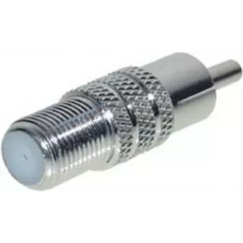 Adapter F-vrouwelijk naar RCA-mannelijk ShiverPeaks 85326 – coaxiale F-stekker naar RCA audio/video-adapter