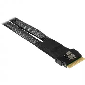 INTER-TECH kabel SFF-8654-8i naar 2× SFF-8654-4i, 70 cm interne splitkabel