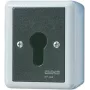 JUNG 833.18 G - sleutelschakelaar - 1P - bedraad - zwart - wit - thermoplast - IP44