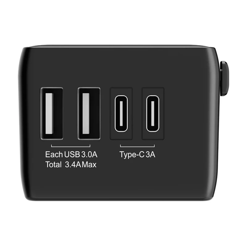 Reisadapter BlitzWolf BW-TA1 4-in-1 met 2× USB PD 20W aansluitingen