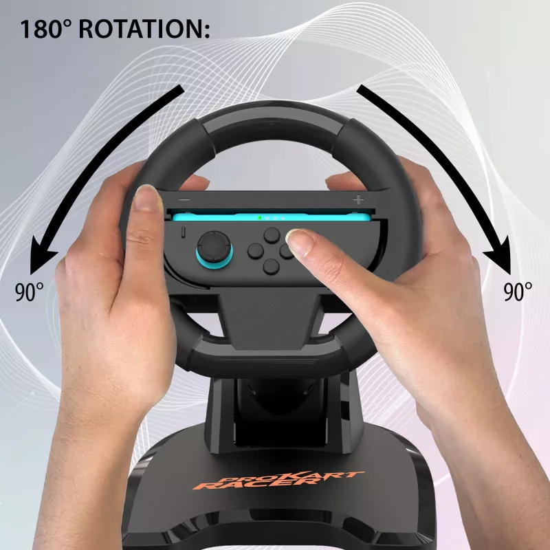Racing wheel SUBSONIC SA5727-2 Pro Kart Racer Duo voor Nintendo Switch met dual-controllerondersteuning