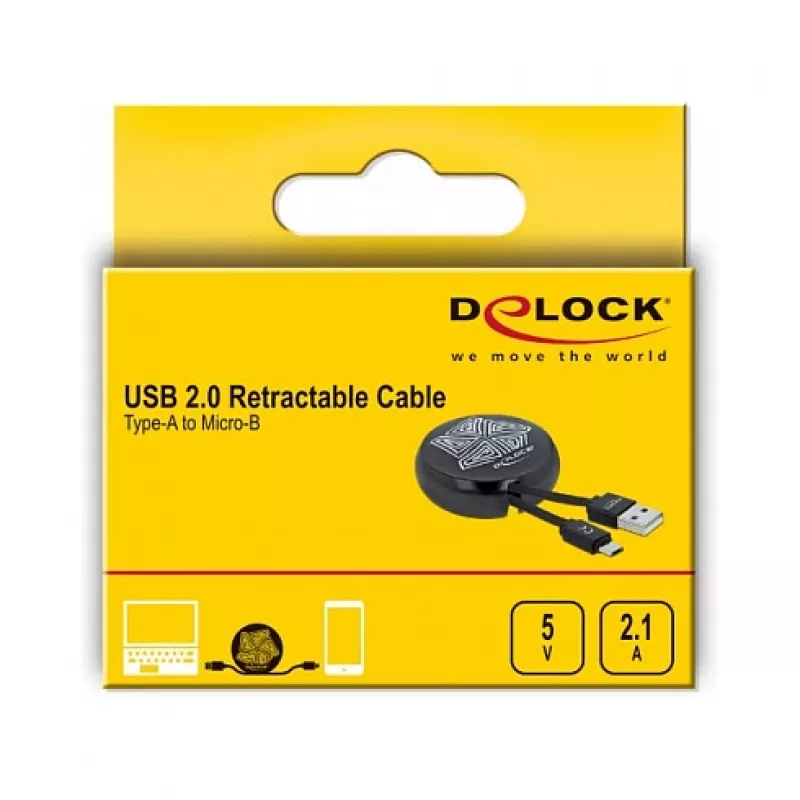 USB 2.0 Type-A naar Micro-B kabel DeLOCK 85818
