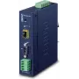 Planet industriële RS-232 -422 -485 naar IP-converter - 1x COM - 1x 100Base-FX -SFP - 9-48VDC - -40-+75