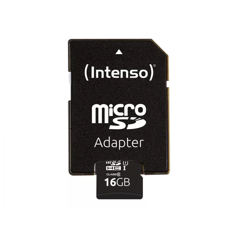 Intenso Performance - flashgeheugenkaart (microSDHC/SD-adapter inbegrepen) - 16 GB - UHS-I U1 / Class10 - microSDHC UHS-I