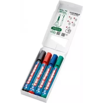 Flipchartmarkers Edding 383 1,0–5,0 mm gesorteerde kleuren 4 stuks