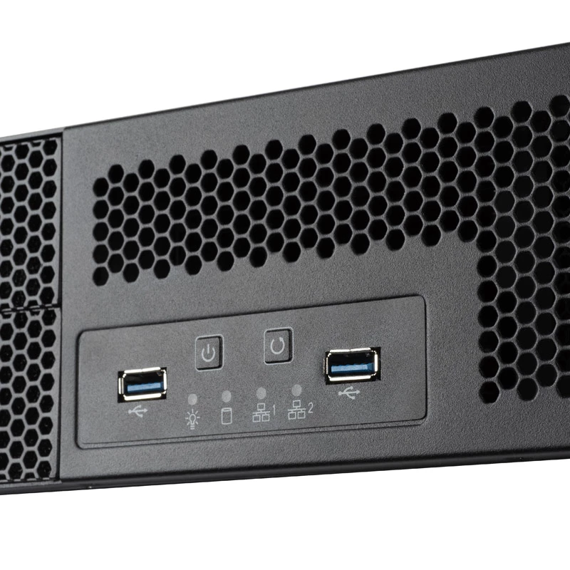 SilverStone RM23-502 rackmount serverchassis, ATX, USB 3.0 - 2U - zwart