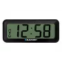 BLAUPUNKT elektronisch accessoire CL04BK — zwarte compacte klok met thermometer, vochtigheidsweergave, kalender, alarm, snooze, AAA-batterij
