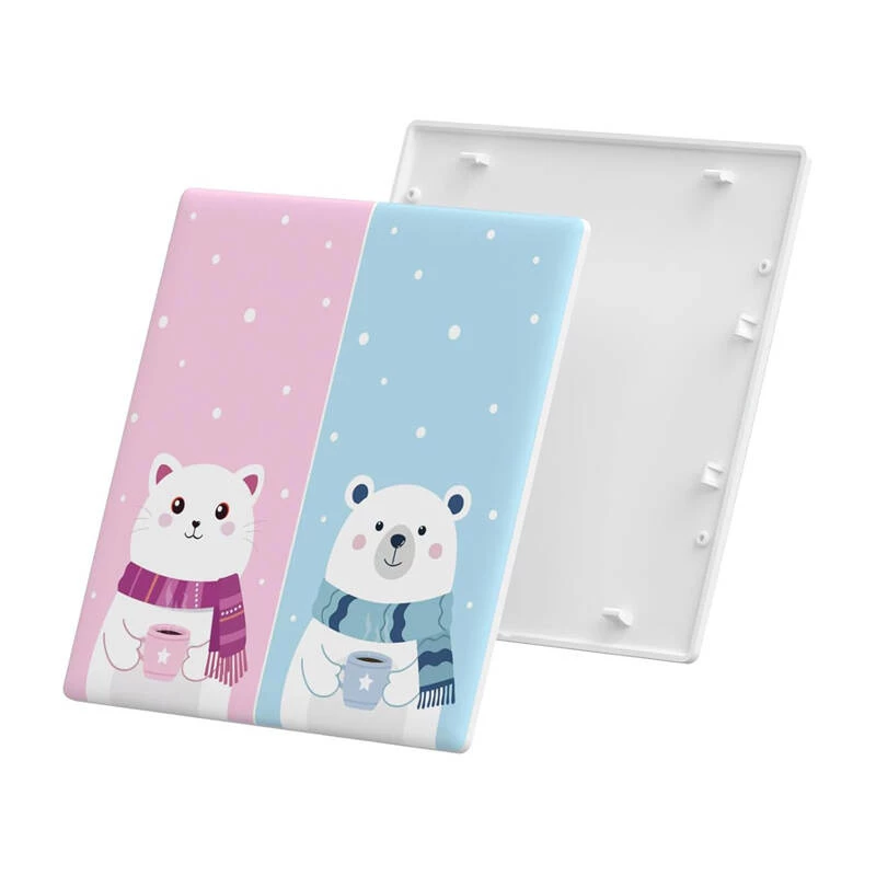 Decoratieve afdekking voor Sonoff T5-2C-86-cartoon touch-schakelaar, thema-frontplaat voor 2-voudige wand-touch-controller