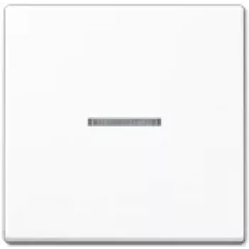 Lichtschakelaar JUNG A 590 KO5 WW — 1-voudige taster, duroplast wit, 55×55 mm
