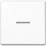 Lichtschakelaar JUNG A 590 KO5 WW — 1-voudige taster, duroplast wit, 55×55 mm