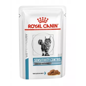 Nassfutter voor katten Royal Canin Sensitivity Control kip met rijst, volwassen katten, 12 x 85 g, 79,4% vocht