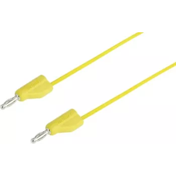 VOLTCRAFT meetkabel [stekker 4 mm - stekker 4 mm] 2 m geel MSB-300 (MSB-300-3-GB)