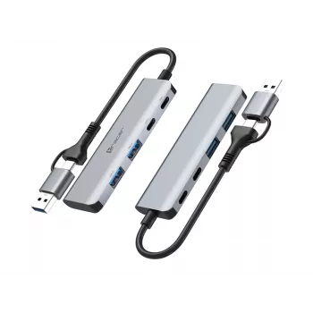 TRACER ADAPTER A-5 USB Type-C naar USB-A 2x USB-A + 2x USB-C