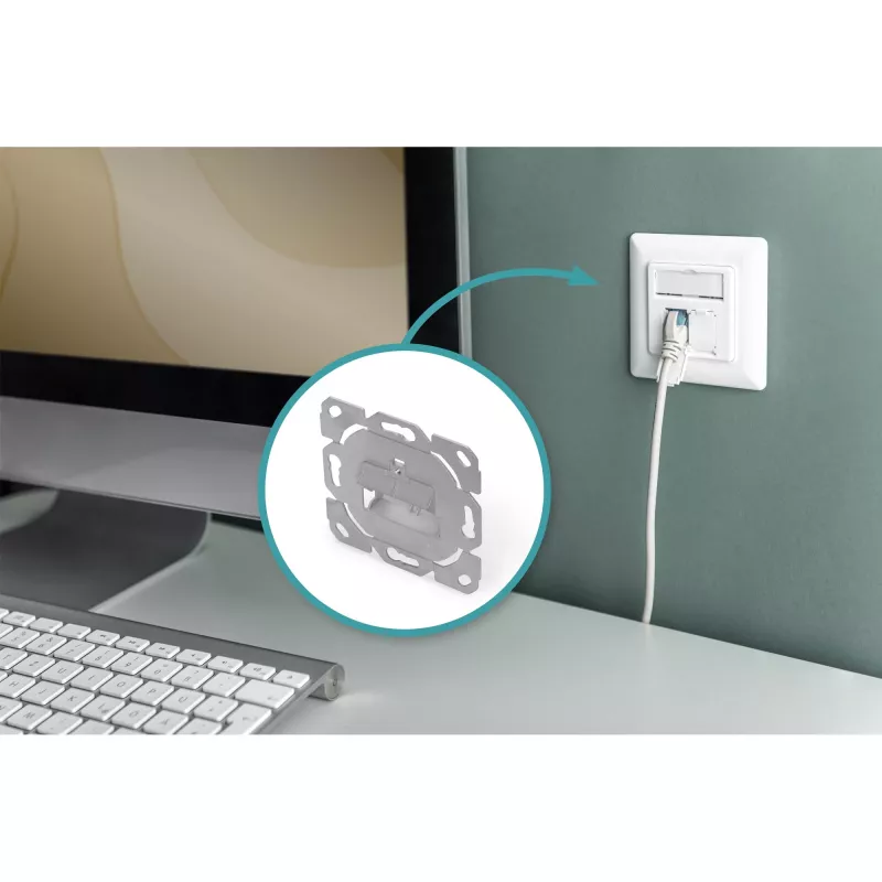 Afdekplaat voor multimedia-/keystone-modules Digitus DN-93831-1