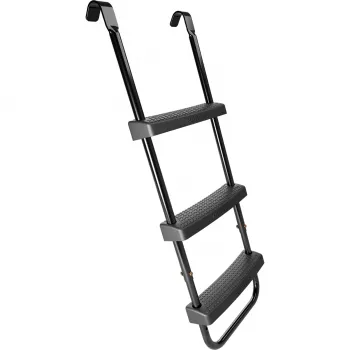 Trampolineladder HUDORA universeel 70–100 cm, zwart, verstelbare veiligheidstrappen