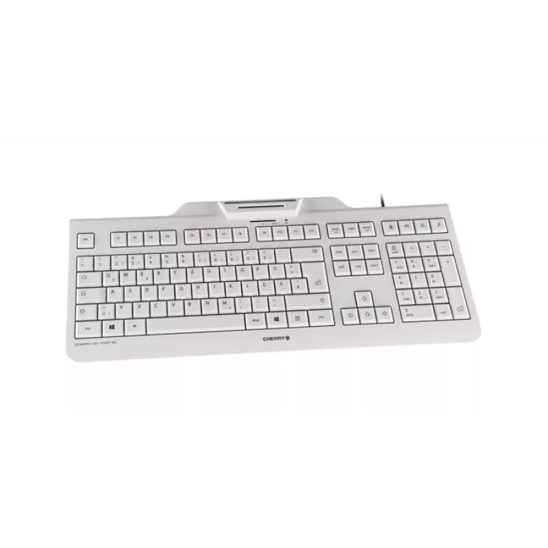 CHERRY KC 1000 SC bedrade smartcard-toetsenbord lichtgrijs USB QWERTY UK