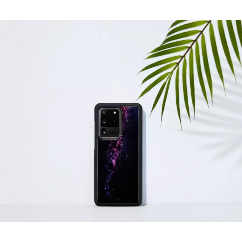 Hoes iKins voor Samsung Galaxy S20 Ultra – zwart Milky Way-finish