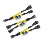 Noctua NA-SYC1 CHROMAX.YELLOW - kabelverlenging - geel - female - female - 115 mm - 3 stuks (NA-SYC1.yellow)