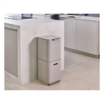 Joseph Joseph afvalbak Totem 60 L steengrijs