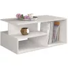 Topeshop PRIMA BIEL salontafel / bijzettafel / eindtafel salontafel vrij gevormd 1 poot