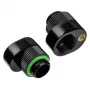 Extension Offset (2-pack) BitsPower BPTA-PAM-GB — zwart, haakse PC-waterkoelingsaansluitingen