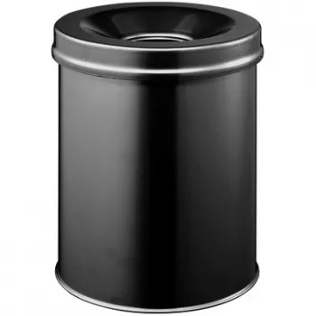 Ronde stalen afvalemmer Durable 3305-01 15L