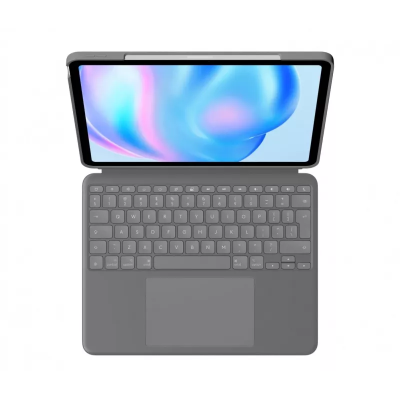 Logitech Combo Touch toetsenbord QWERTY US International grijs trackpad