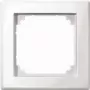 Afdekraam / schakelaarafdekking Merten 478125, wit, schroefloos, enkelvoudig frame