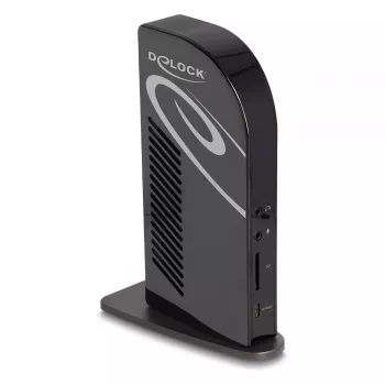 DeLOCK USB Type-C Triple Display Docking Station 4K USB-hub LAN audio PD 96W