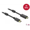 Kabel DeLOCK Active DisplayPort 1.2 naar HDMI 4K 60 Hz 1 m