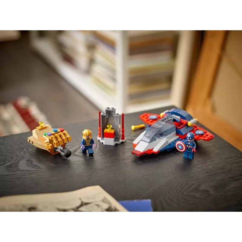 Bouwset LEGO Marvel Super Heroes Captain America Thanos 76319 — 107 onderdelen, 2 minifiguren, leeftijd 4+