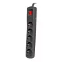 Overspanningsbeveiliging NATEC NSP-1713 zwart 5 AC-stopcontacten 1,5 m