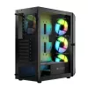 LOGIC CONCEPT Portos ARGB ATX mid-tower behuizing, zwart